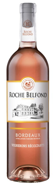Roche Belfond, HVE, rosé, en appellation AOP Bordeaux